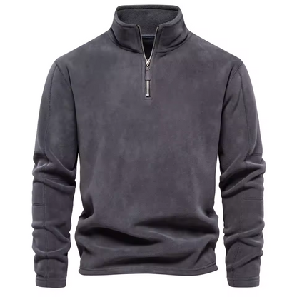 THE ISCHIA QUARTER ZIP SWEATER
