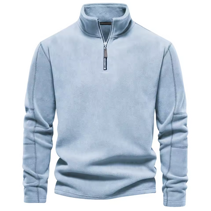 THE ISCHIA QUARTER ZIP SWEATER