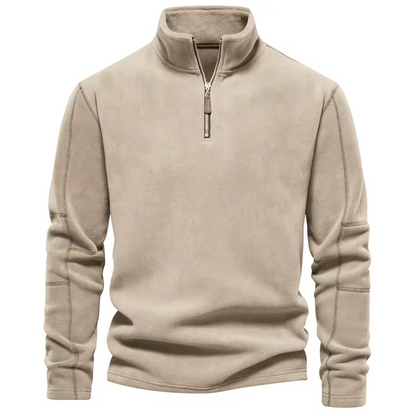 THE ISCHIA QUARTER ZIP SWEATER